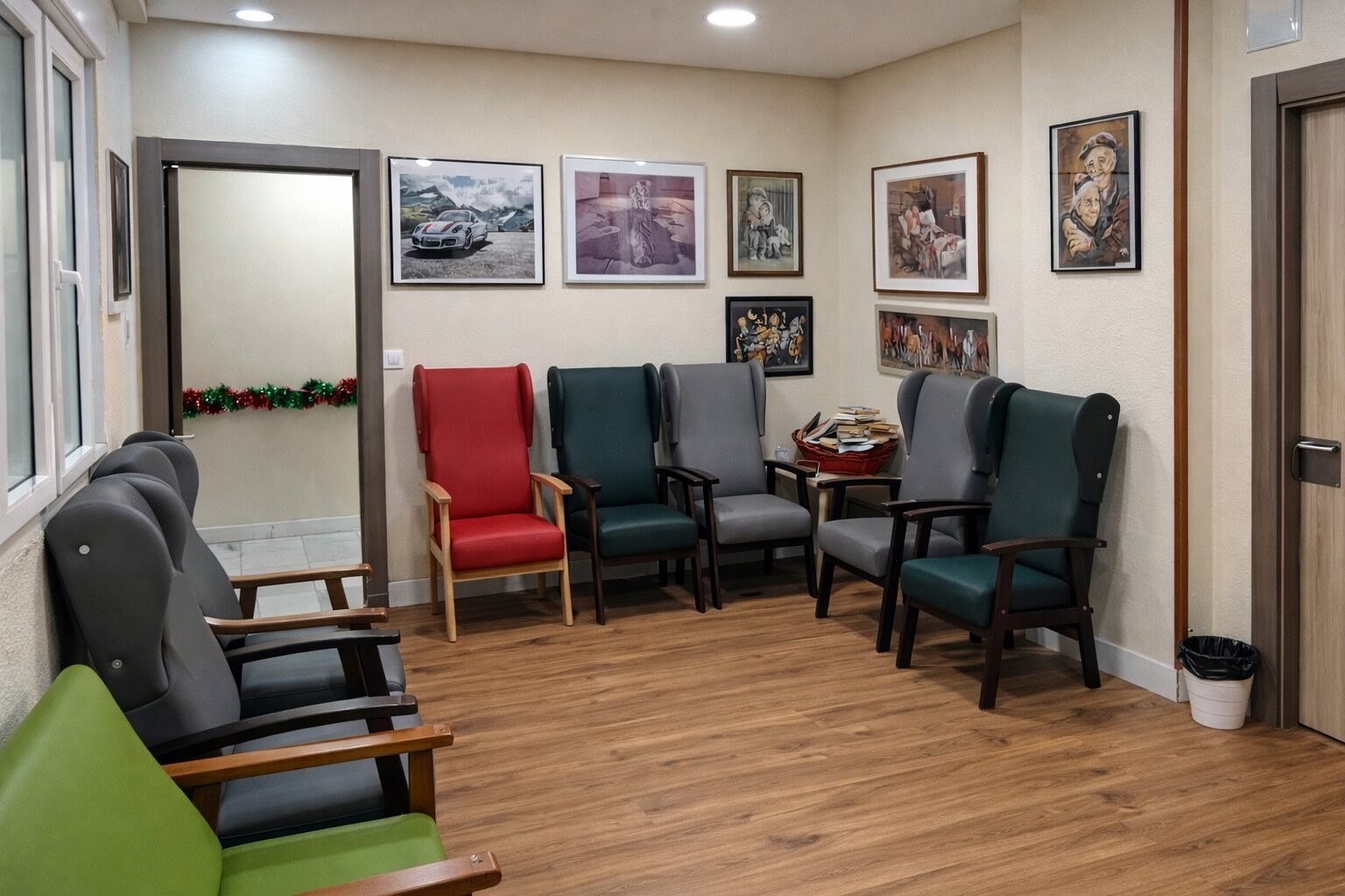 Zonas comunes residencia de ancianos centro Oviedo