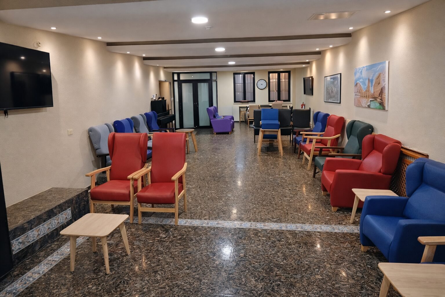 Zonas comunes residencia de ancianos centro Oviedo