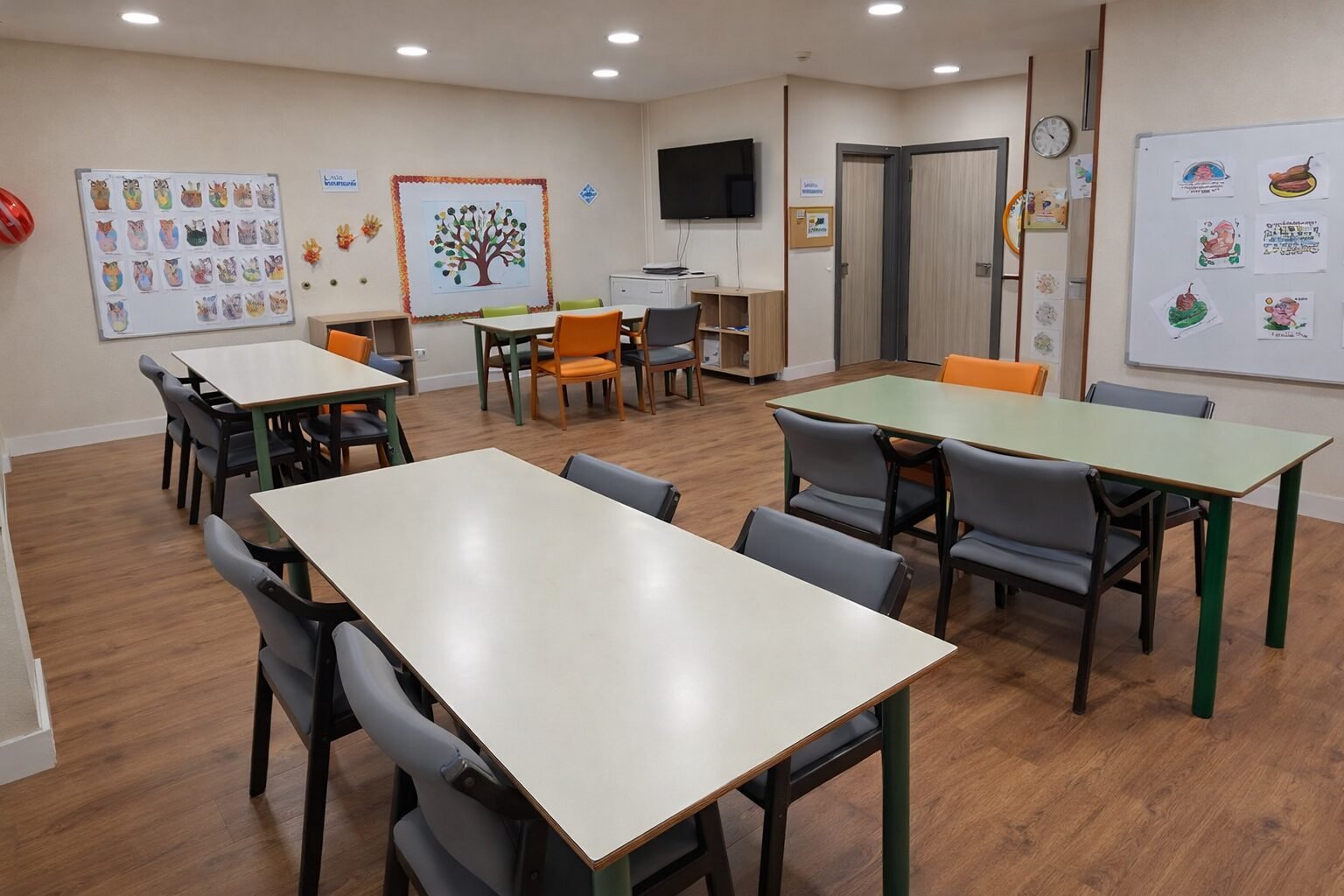 Sala de actividades residencia para mayores centro Oviedo